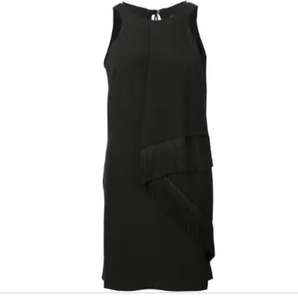 Derek Lam 10 Crosby Black Fringe Cocktail Dress - size 0 Extra Small - Picture 8 of 8